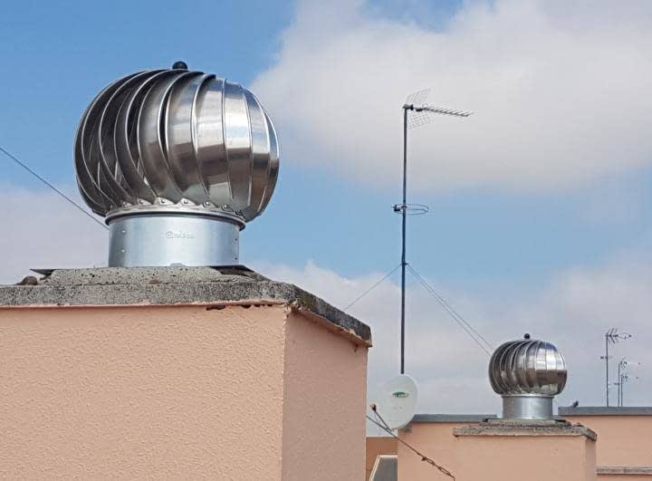 Extractores eolicos turbovent para ventilaciones de  comunidades de vecinos
