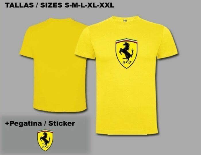 Camiseta Ferrari Ref: Tsc95  Articulos y vinilos personalizados