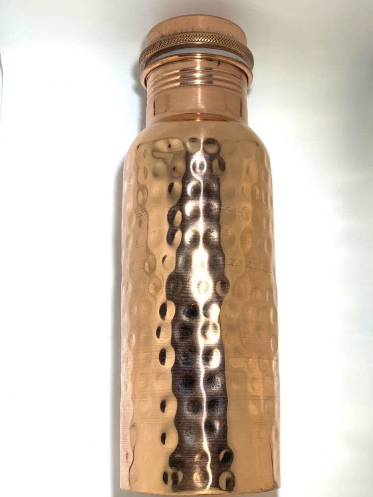 Nuevo Botella de cobre puro y el conjunto de cristal de cobre de 6 agua potable el Ayurveda tratamiento 