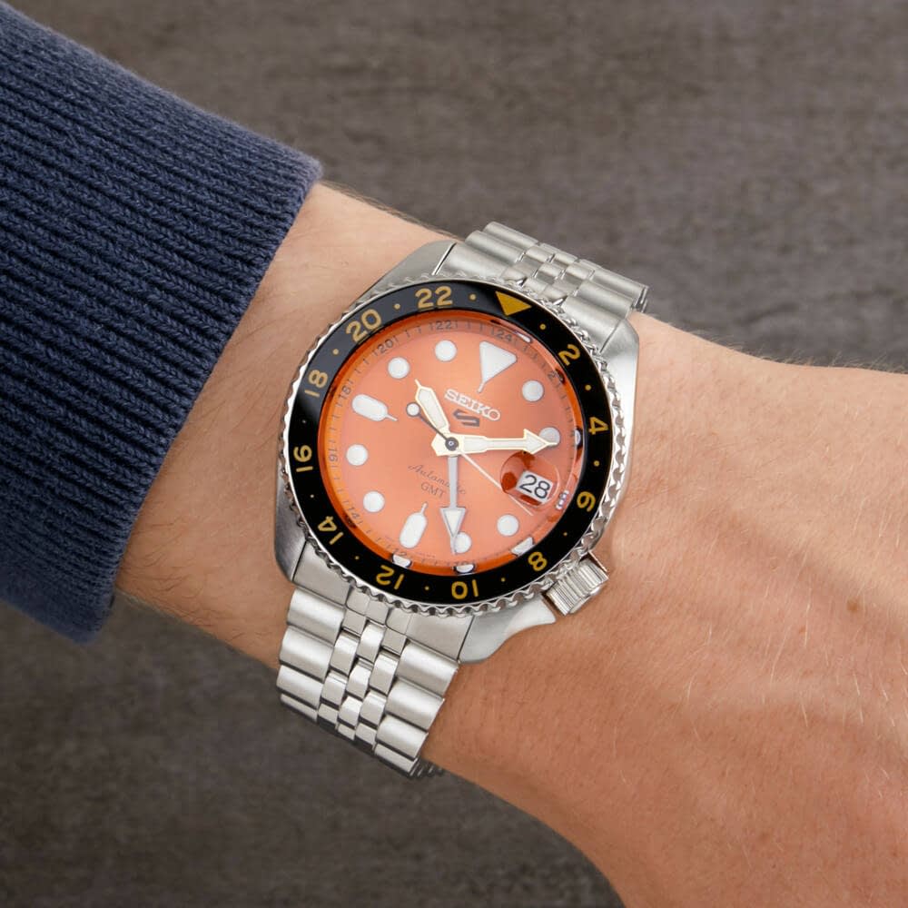 entrega Aceptado Polémico Reloj Seiko 5 Sports Style GMT naranja | infinityjavea · Joyería, Relojería  y Moda Hombre en Jávea/Xàbia